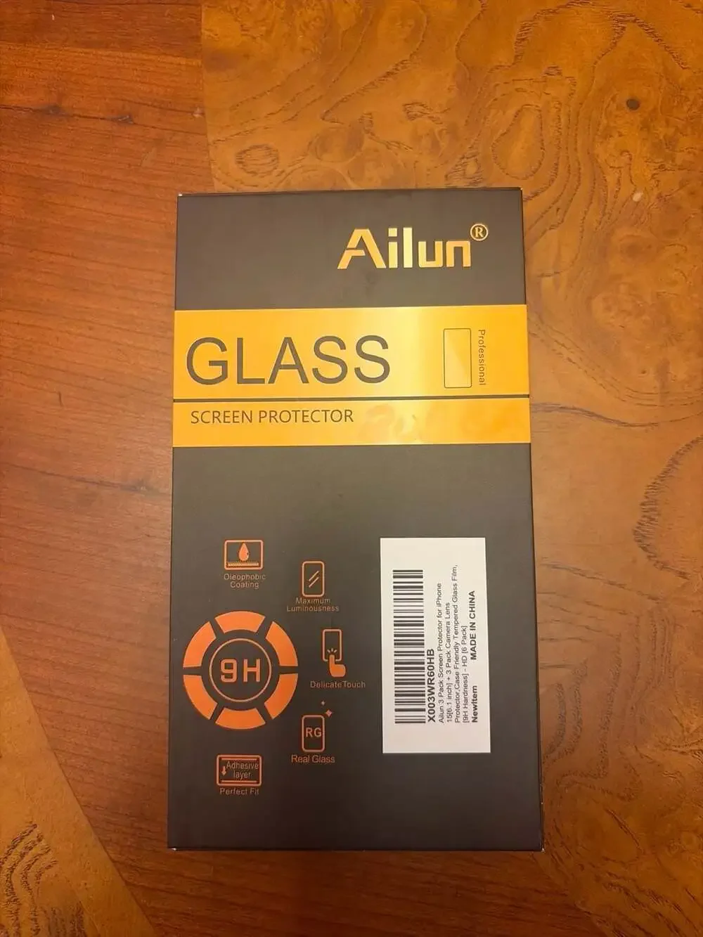 Ailun 3 Pack Screen Protector and 3 Pack Camera Lens Protector for iPhone 15 (6.